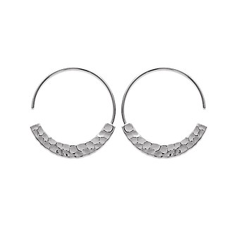 Créoles argent rhodiée 925/000-HGCADAA