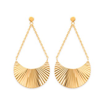 Boucles d'oreilles plaqué-or 750/000 3 microns CFEIIAA