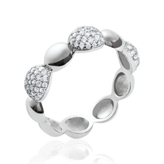 Bague argent rhodiée 925/000 oz 12PML10