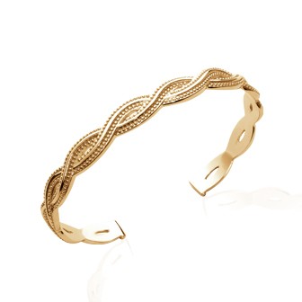 Jonc plaqué-or 750/000 3 microns JCBFBFFG