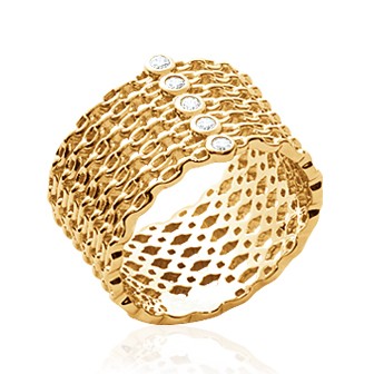 Bague plaqué-or 750/000 5 microns oz CCGFCBA