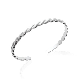 Jonc argent rhodiée 925/000 HCBFHCFI