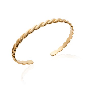 Jonc plaqué-or 750/000 3 microns JCBFHCFI