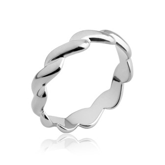 Bague argent rhodiée 925/000 HCGFFAA
