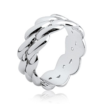 Bague argent rhodiée 925/000 HCGFGAA