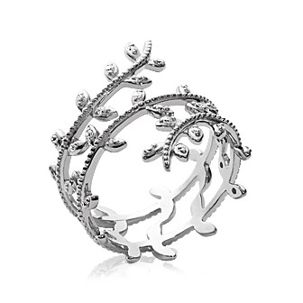 Bague argent rhodiée 925/000 oz BCGBJBA