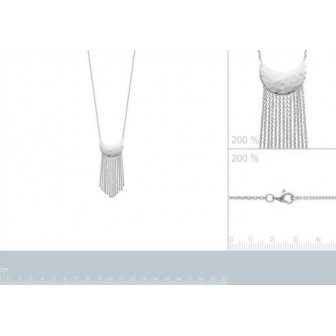Collier argent rhodié 925/000 -721595