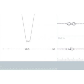 Collier argent rhodiée 925/000 oz 87147845