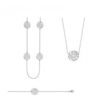 Collier argent rhodiée 925/000 721PML45