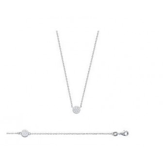 Collier argent rhodiée 925/000 87145245