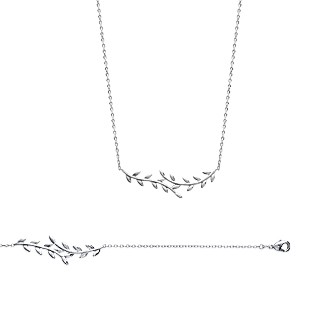 Collier argent rhodiée 925/000 721PML45