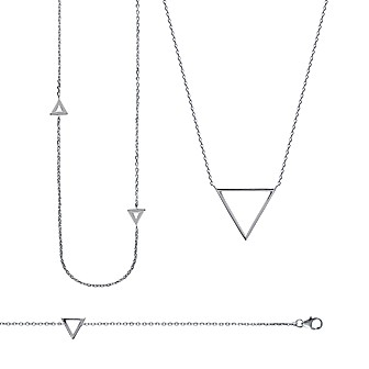 Collier argent rhodiée 925/000 721PML45