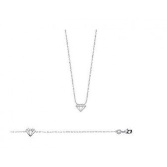 Collier argent rhodiée femme 925/000 72136145
