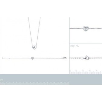 Collier argent rhodiée femme 925/000 oz 87174545