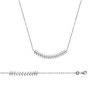 Collier argent rhodiée femme 925/000 oz 87157645