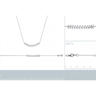 Collier argent rhodiée femme 925/000 oz 87157645