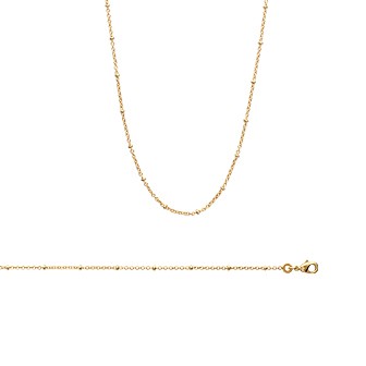 Collier femme plaqué-or 750/000 3 microns 29089745