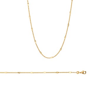 Collier femme plaqué-or 750/000 3 microns 29089845