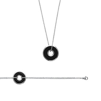 Collier femme acier 316 L email 31061645