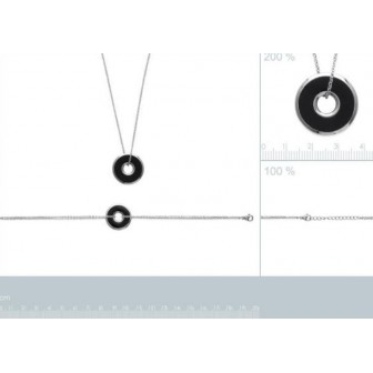 Collier femme acier 316 L email 31061645