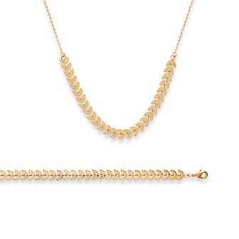 Collier femme plaqué-or 750/000 3 microns 29090942