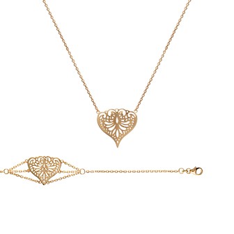 Collier femme plaqué-or 750/000 3 microns 921KJH45