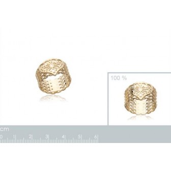 Bague femme plaqué-or 750/000 3 microns 2188400