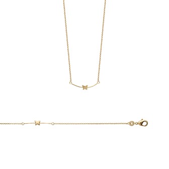 Collier femme plaqué-or 750/000 3 microns 92125345