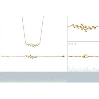 Collier femme plaqué-or 750/000 3 microns 92132745