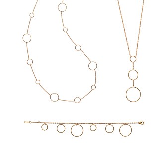 Sautoir femme plaqué-or 750/000 3 microns 92112580