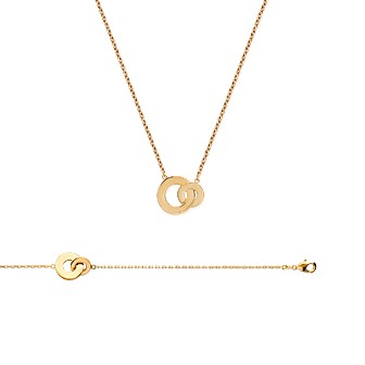 Collier femme plaqué-or 750/000 3 microns 92116445
