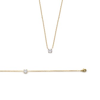 Collier femme plaqué-or 750/000 3 microns oz 971HJK45