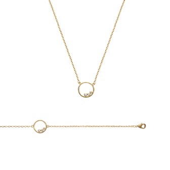 Collier femme plaqué-or 750/000 3 microns oz 97127145