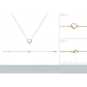 Collier femme plaqué-or 750/000 3 microns oz 97132045