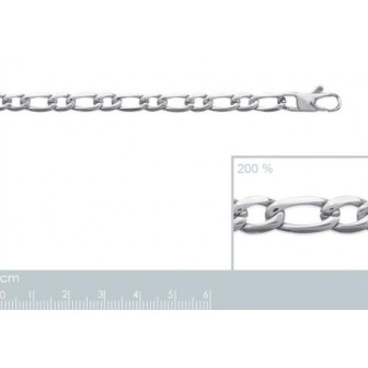 Chaîne mixte acier 316 L maille figaro 1/1 43118050
