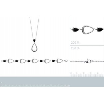Collier femme acier 316 L email 31055145