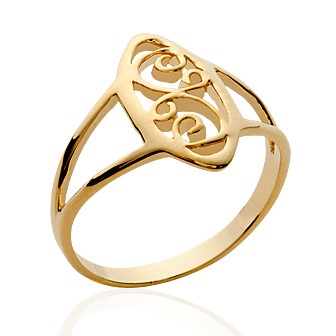 Bague femme plaqué-or 750/000 3 microns 204946