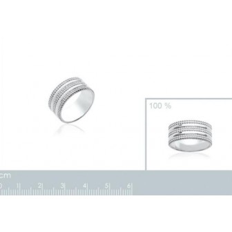 Bague femme argent rhodiée 925/000 7265100
