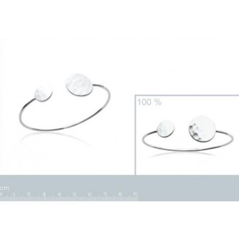 Jonc femme argent rhodiée 925/000 721599