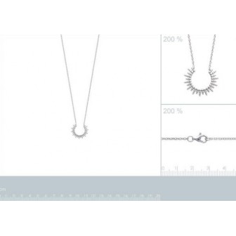 Collier femme argent rhodiée 925/000 721603