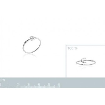 Bague argent rhodiée 925/000 7268000