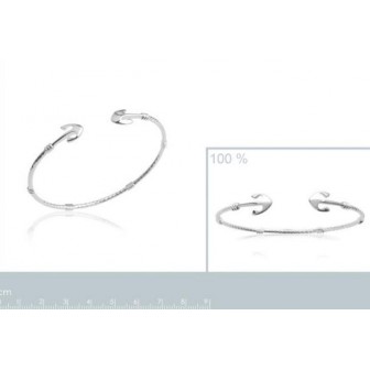 Jonc femme argent rhodiée 925/000 721584