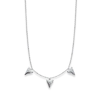 Collier femme argent rhodiée 925/000 oz 8JKL07
