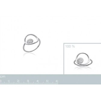 Bague femme argent rhodiée 925/000 oz 1270310