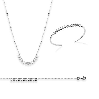 Collier femme argent rhodiée 925/000 72158145
