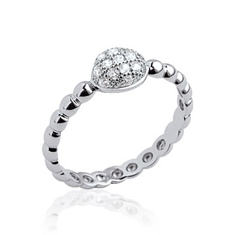 Bague femme argent rhodiée 925/000 oz 1CFT610