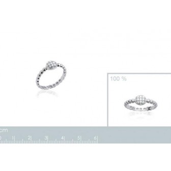 Bague femme argent rhodiée 925/000 oz 1268610