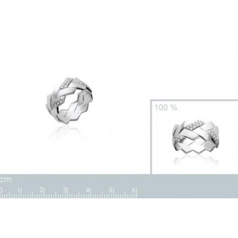 Bague femme argent rhodiée 925/000 oz 1267510