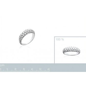 Bague femme argent rhodiée 925/000 oz 1268310