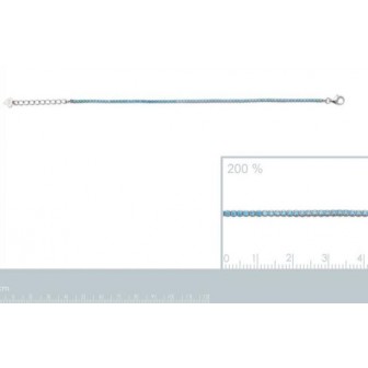 Bracelet femme argent rhodiée 925/000 pierres synthétiques 871991